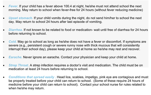 sick advice 